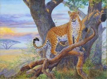 léopard 29 Peinture à l'huile